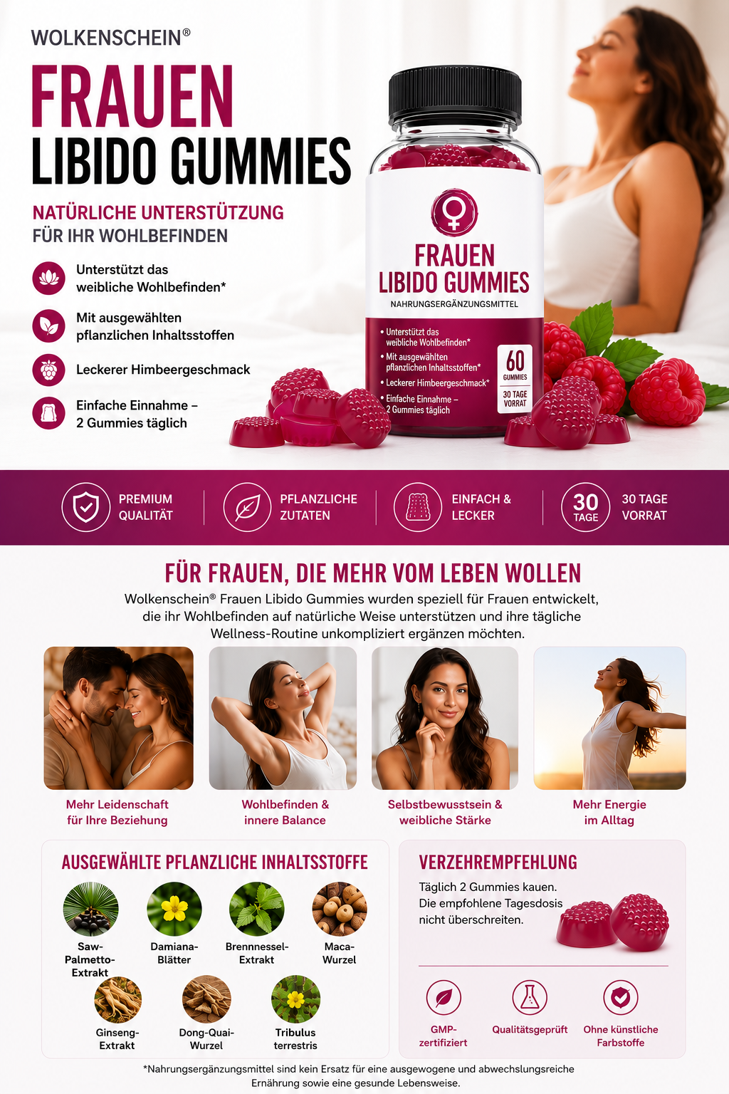 Wolkenschein® Frauen Libido Gummies